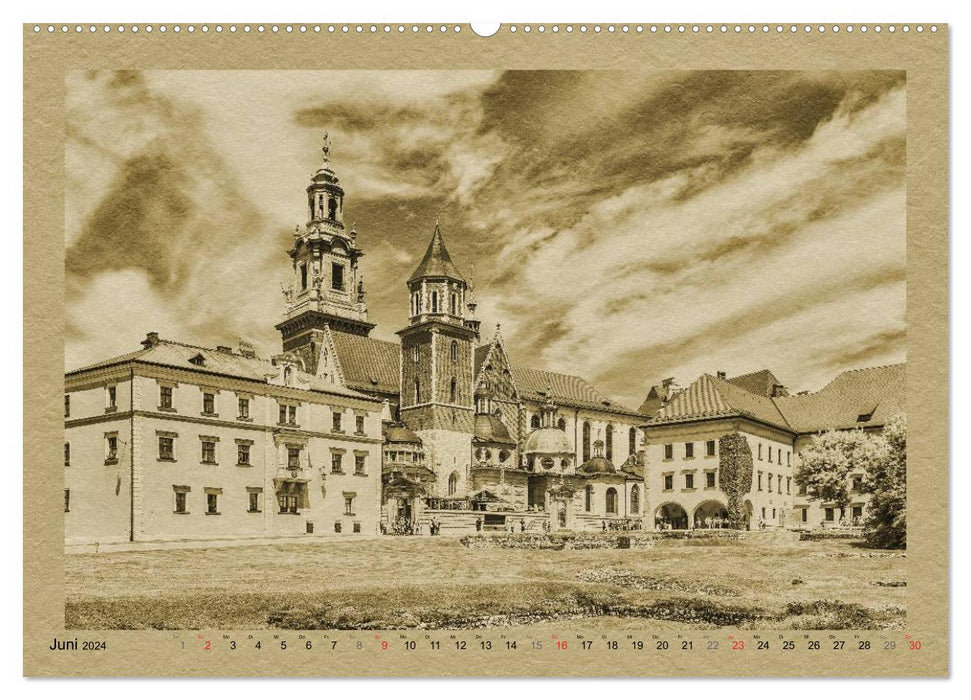 Pologne – Un calendrier au style journal (calendrier mural CALVENDO 2024) 