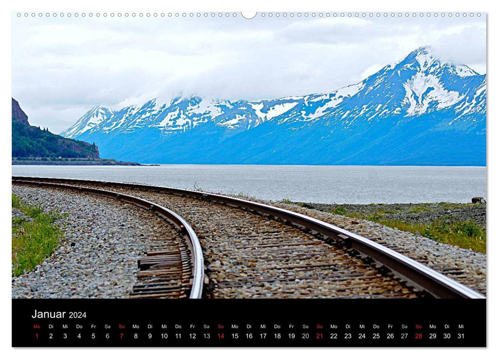 Le passage intérieur – Par mer d'Anchorage à Vancouver (Calvendo Premium Wall Calendar 2024) 