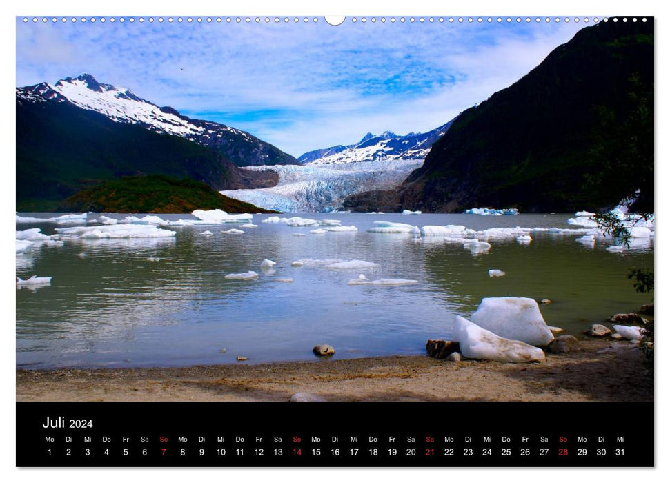 Le passage intérieur – Par mer d'Anchorage à Vancouver (Calvendo Premium Wall Calendar 2024) 