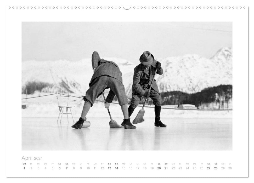 Sports d'hiver et compétition (Calendrier mural CALVENDO 2024) 