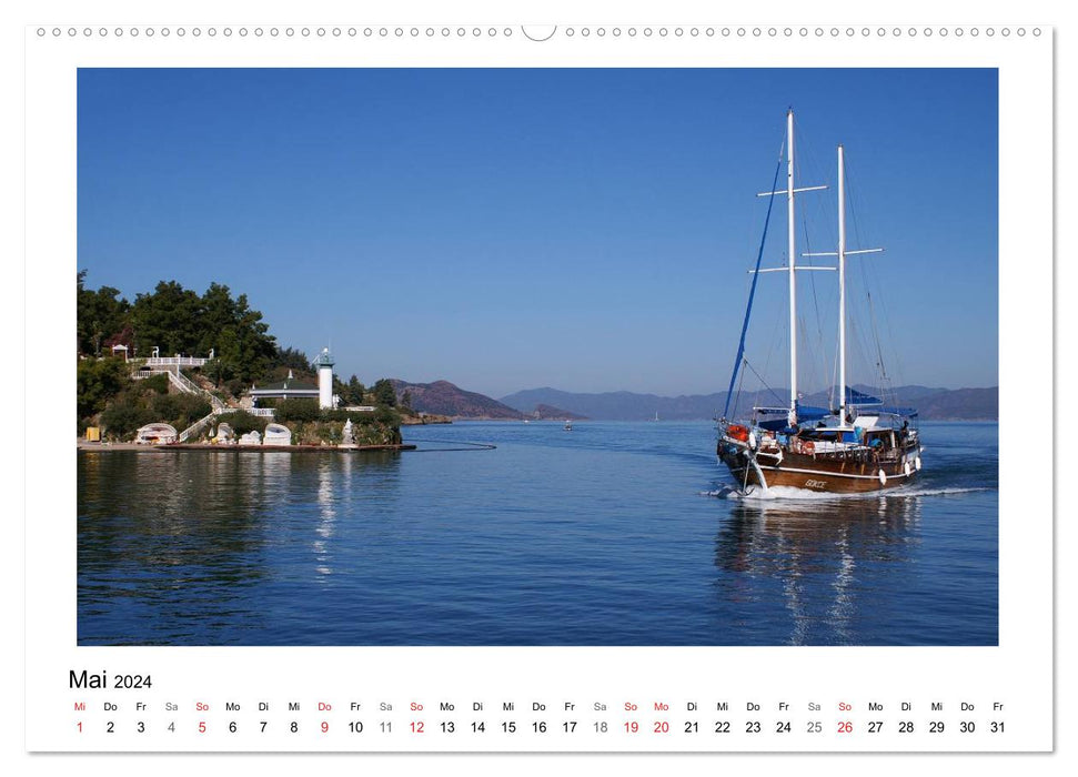 Blaue Reise Türkei (CALVENDO Premium Wandkalender 2024)