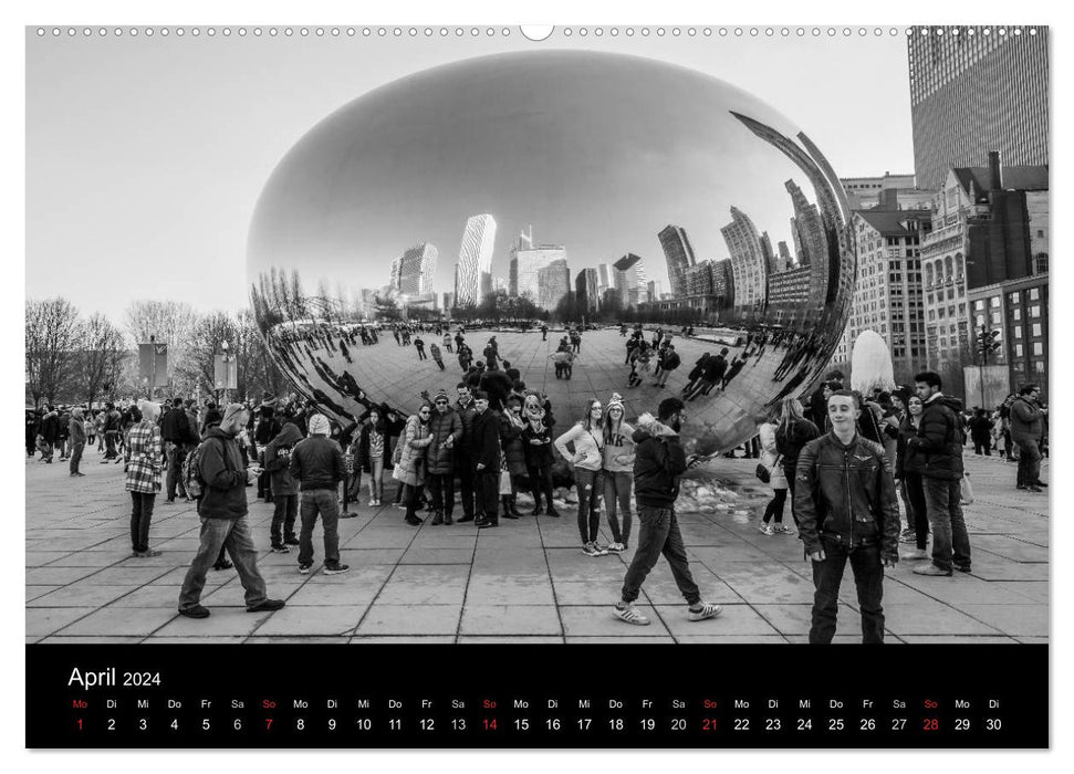 Icy Chicago (CALVENDO Wandkalender 2024)