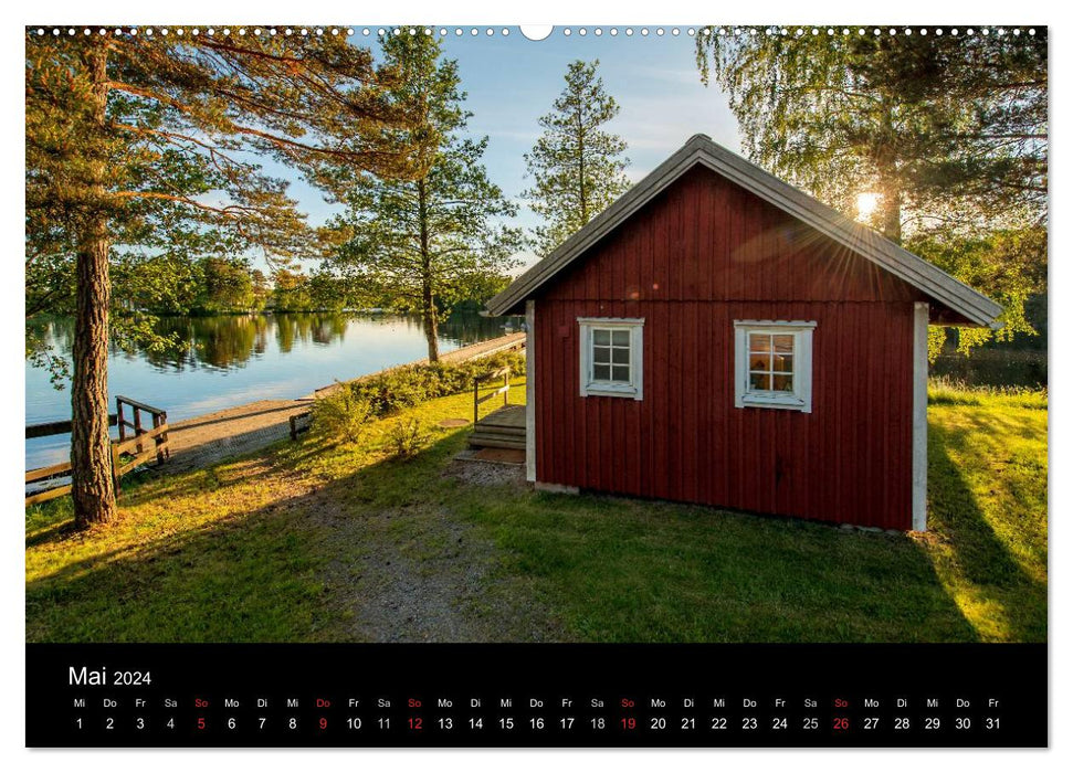 La Scandinavie sous la lumière de l'été (Calvendo Premium Wall Calendar 2024) 