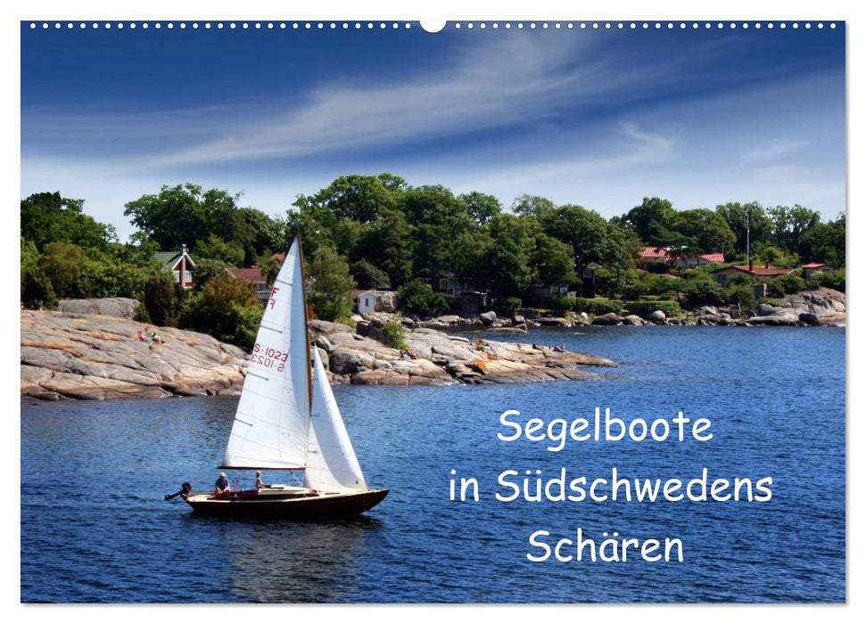 Segelboote in Südschwedens Schären (CALVENDO Wandkalender 2024)