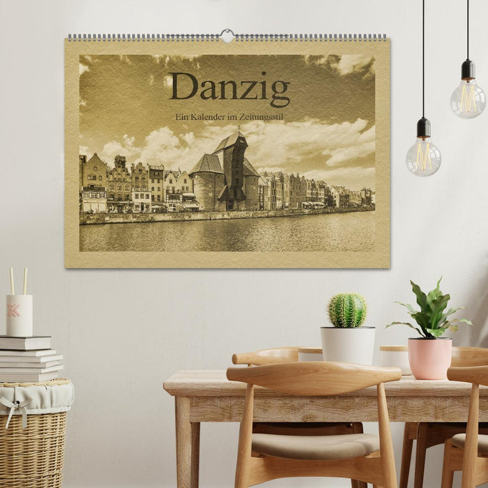 Gdansk – Un calendrier au style journal (calendrier mural CALVENDO 2024) 