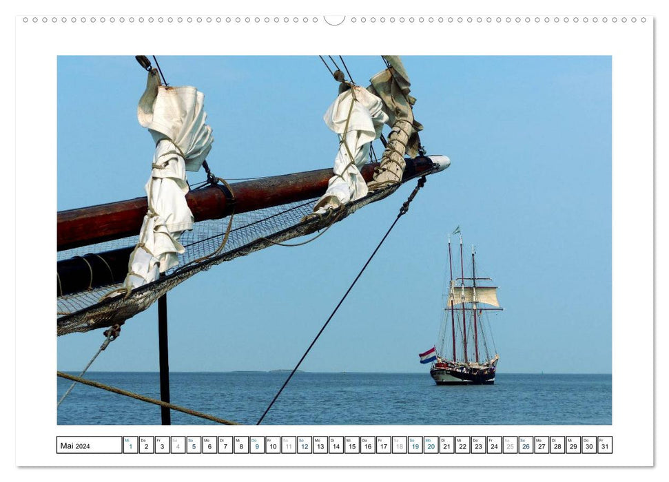 Sailing spectacle in Bremerhaven. The Sail (CALVENDO wall calendar 2024) 