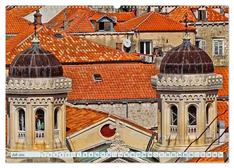 Dubrovnik – Paradis sur Terre (Calvendo Premium Calendrier mural 2024) 