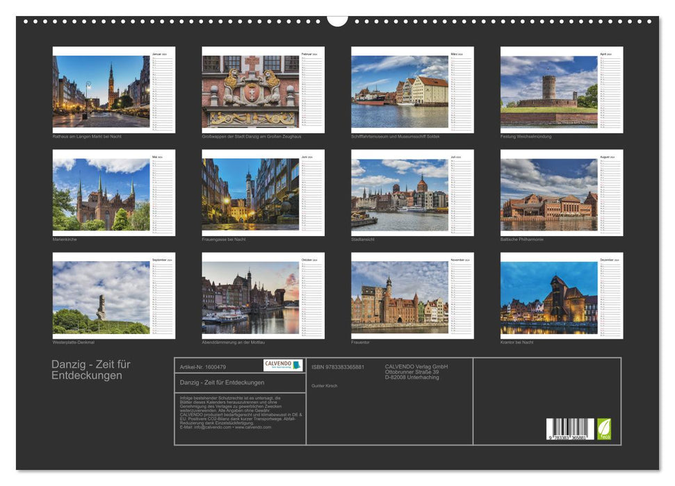 Gdansk - time for discoveries (CALVENDO wall calendar 2024) 