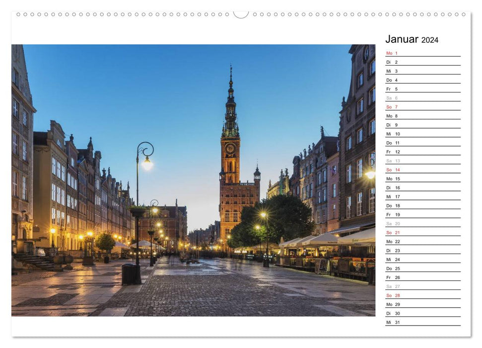 Gdansk - le temps des découvertes (calendrier mural CALVENDO 2024) 