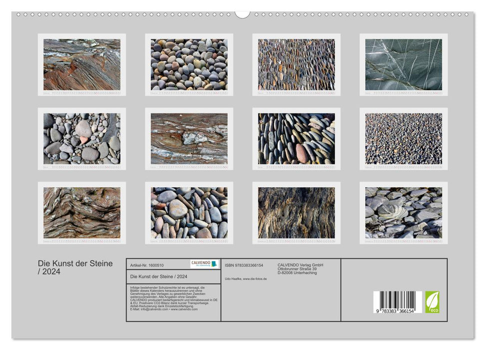 Die Kunst der Steine / 2024 (CALVENDO Premium Wandkalender 2024)