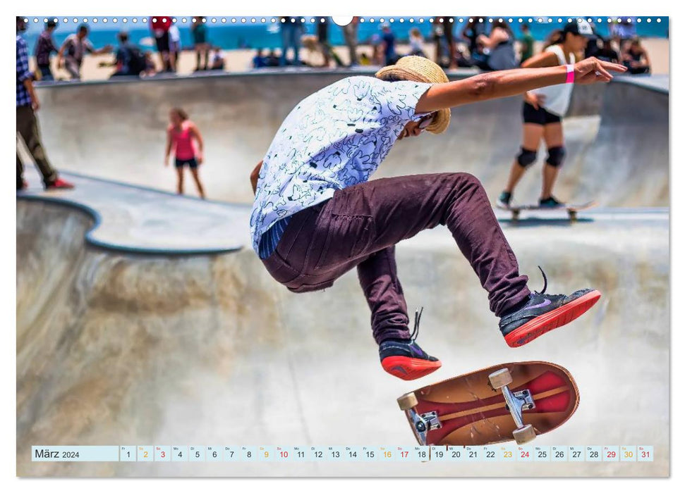 Skateboarding - not for wimps (CALVENDO wall calendar 2024) 