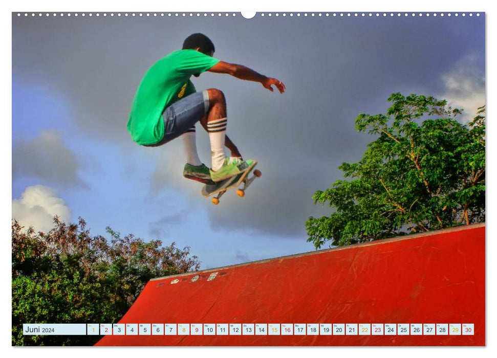 Skateboarding - not for wimps (CALVENDO wall calendar 2024) 