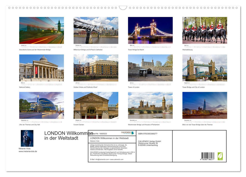 LONDON Willkommen in der Weltstadt (CALVENDO Wandkalender 2024)