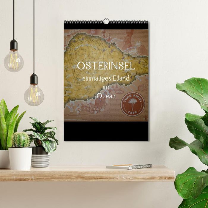 Osterinsel - einmaliges Eiland im Ozean (CALVENDO Wandkalender 2024)