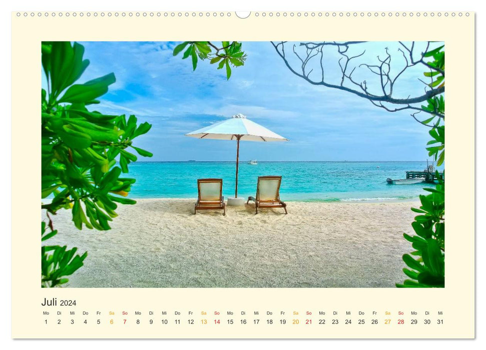 Malediven - mein Traum (CALVENDO Premium Wandkalender 2024)