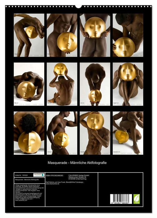 Masquerade - Männliche Aktfotografie (CALVENDO Premium Wandkalender 2024)