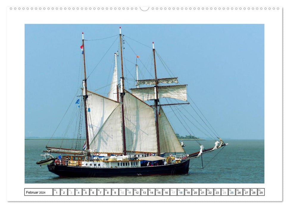 Segelspektakel in Bremerhaven. Die Sail (CALVENDO Premium Wandkalender 2024)