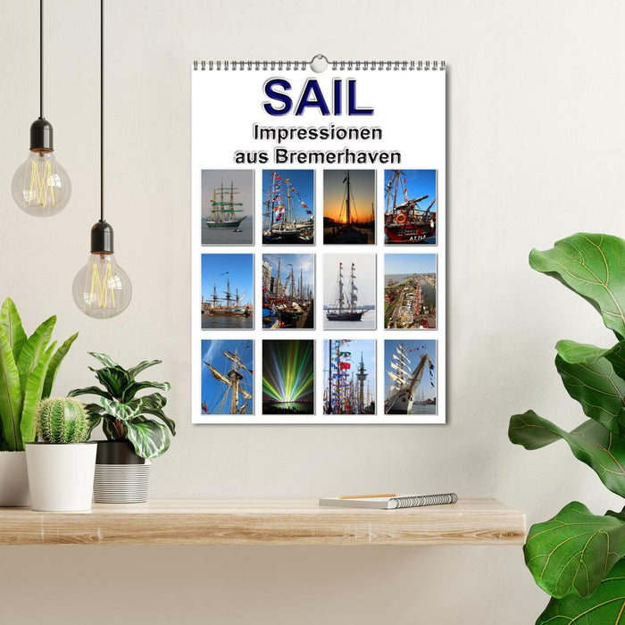 Voile - Impressions de Bremerhaven (calendrier mural CALVENDO 2024) 