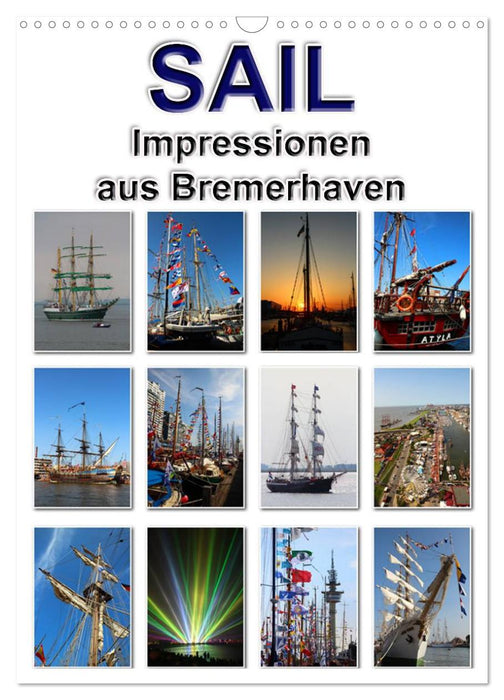 Voile - Impressions de Bremerhaven (calendrier mural CALVENDO 2024) 