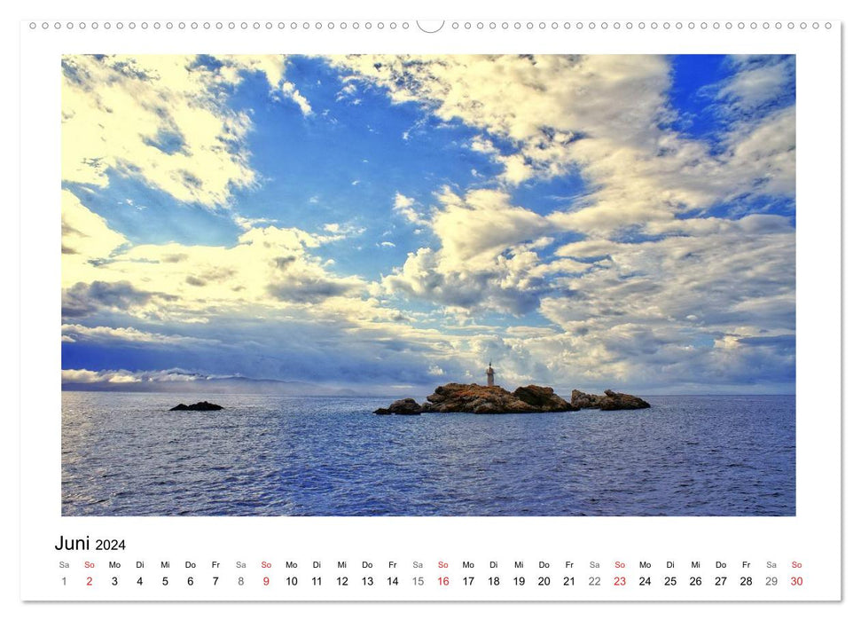 Blaue Reise Türkei (CALVENDO Wandkalender 2024)