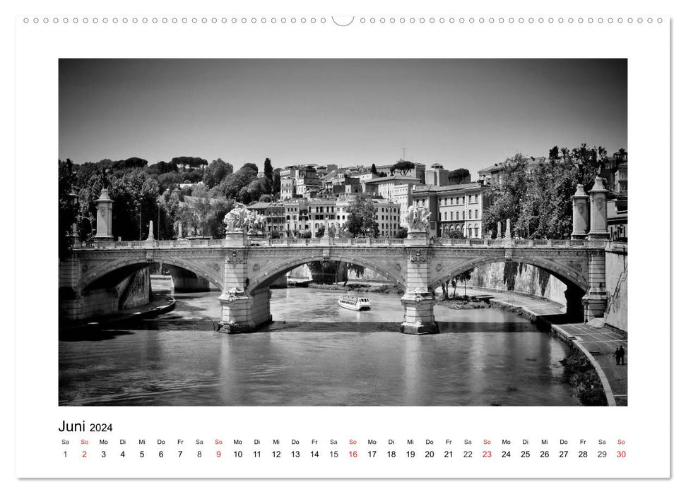 ROM Monochrom (CALVENDO Wandkalender 2024)