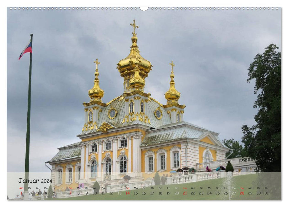 Sankt Petersburg - Paläste der Umgebung (CALVENDO Premium Wandkalender 2024)