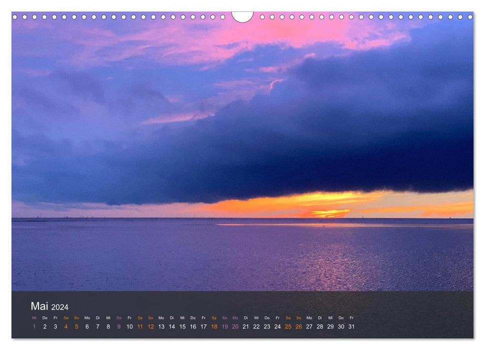 The North Sea - Magical moments by the sea (CALVENDO wall calendar 2024) 
