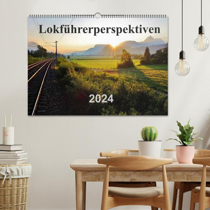 Perspectives des conducteurs de train (calendrier mural CALVENDO 2024) 