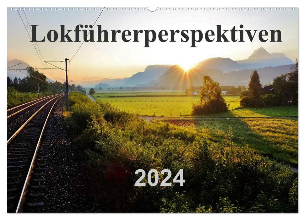 Train driver perspectives (CALVENDO wall calendar 2024) 