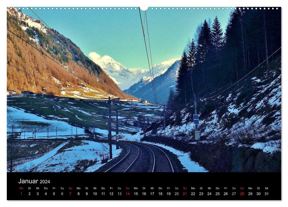 Perspectives des conducteurs de train (calendrier mural CALVENDO 2024) 