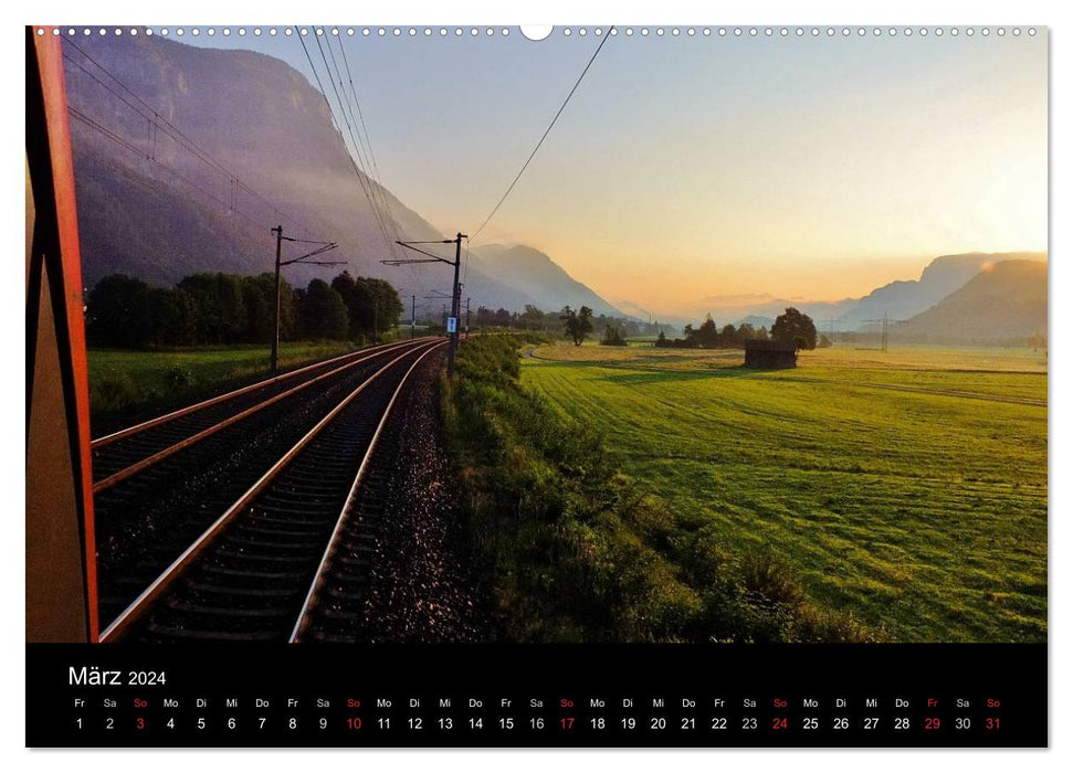 Perspectives des conducteurs de train (calendrier mural CALVENDO 2024) 