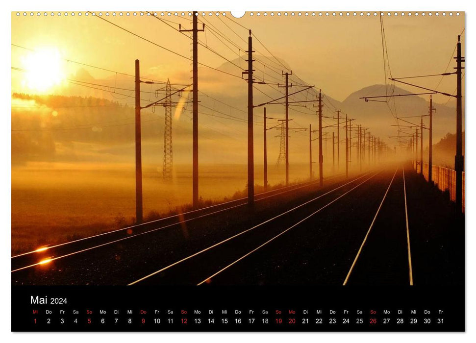 Train driver perspectives (CALVENDO wall calendar 2024) 