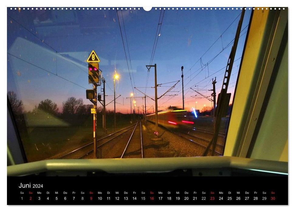 Train driver perspectives (CALVENDO wall calendar 2024) 