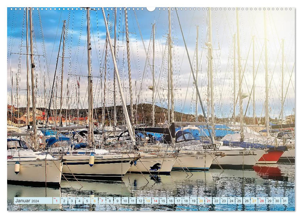 Yacht à voile - liberté et aventure (Calendrier mural CALVENDO Premium 2024) 