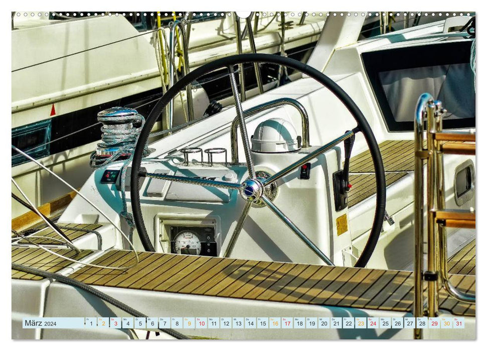 Yacht à voile - liberté et aventure (Calendrier mural CALVENDO Premium 2024) 