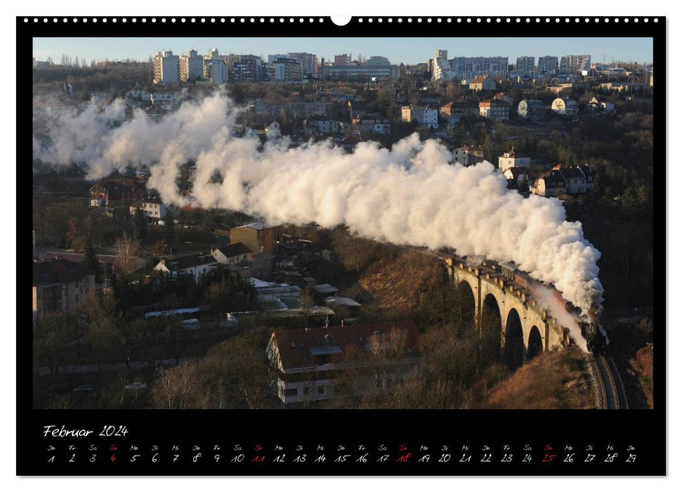 Full steam ahead through Central Europe (CALVENDO wall calendar 2024) 