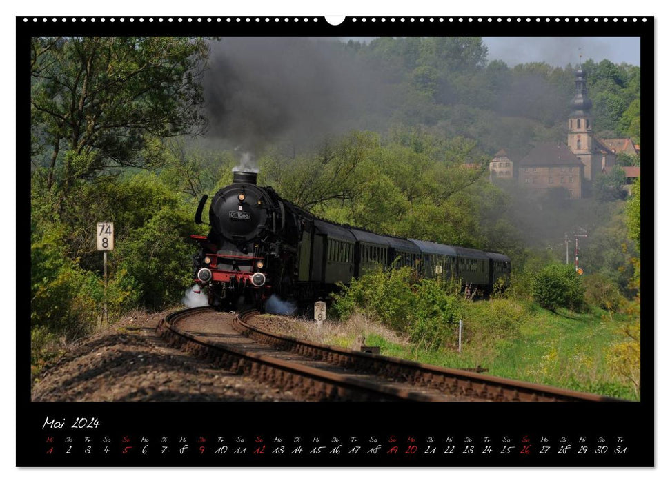 Full steam ahead through Central Europe (CALVENDO wall calendar 2024) 