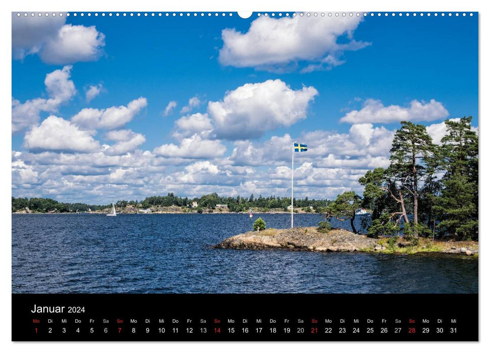 Schärengarten an der schwedischen Ostküste (CALVENDO Wandkalender 2024)