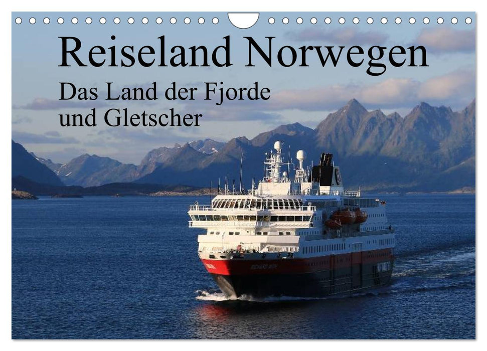 Destination de voyage Norvège, pays des fjords et des glaciers (calendrier mural CALVENDO 2024) 