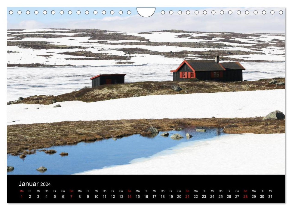 Destination de voyage Norvège, pays des fjords et des glaciers (calendrier mural CALVENDO 2024) 
