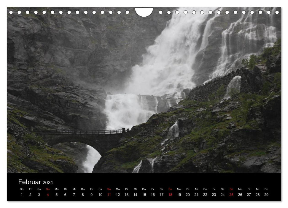 Travel destination Norway, the land of fjords and glaciers (CALVENDO wall calendar 2024) 