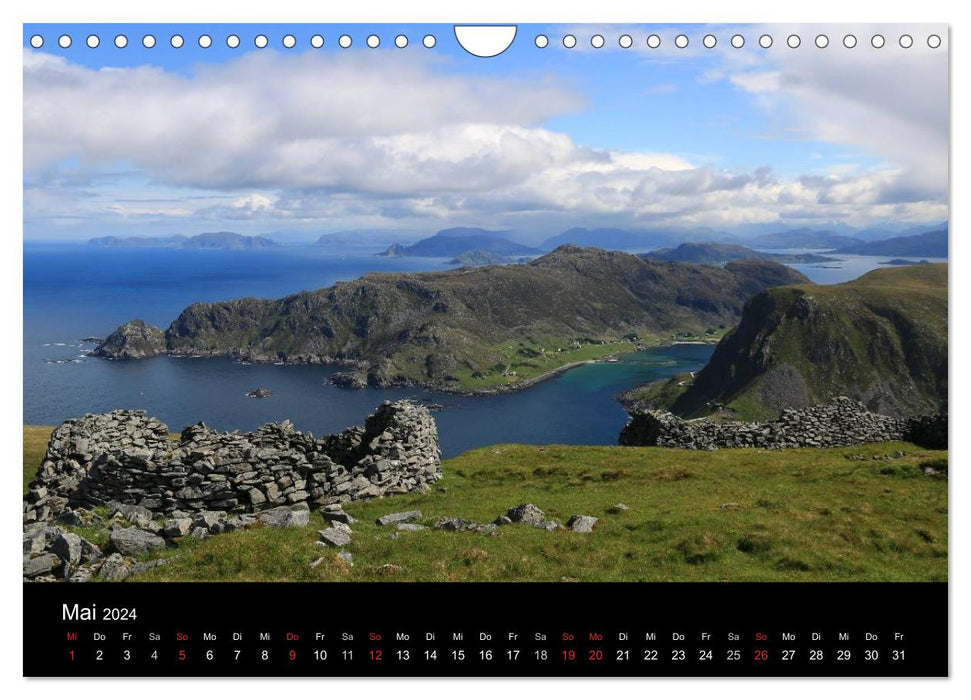 Destination de voyage Norvège, pays des fjords et des glaciers (calendrier mural CALVENDO 2024) 