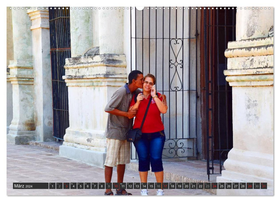 Kuba - Hier sind wir glücklich (CALVENDO Premium Wandkalender 2024)