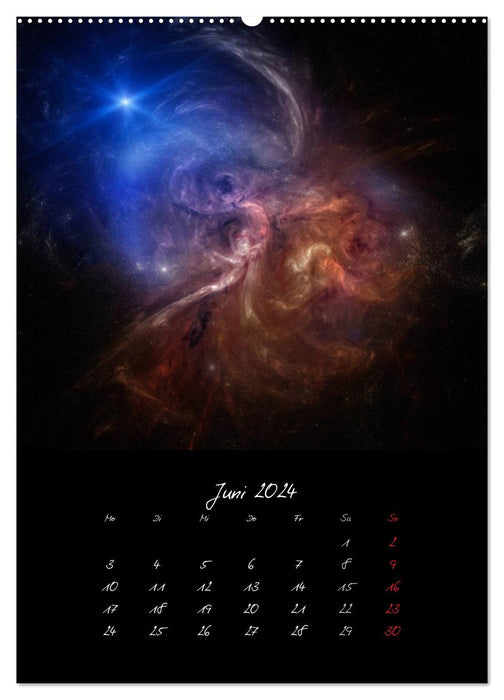 Die große Reise in dem Universum (CALVENDO Premium Wandkalender 2024)