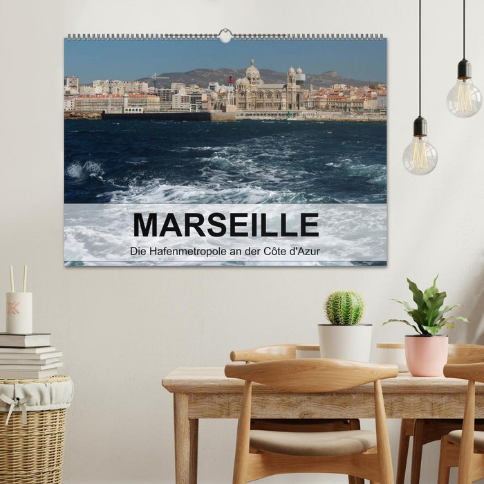 MARSEILLE - La métropole portuaire de la Côte d'Azur (Calendrier mural CALVENDO 2024) 