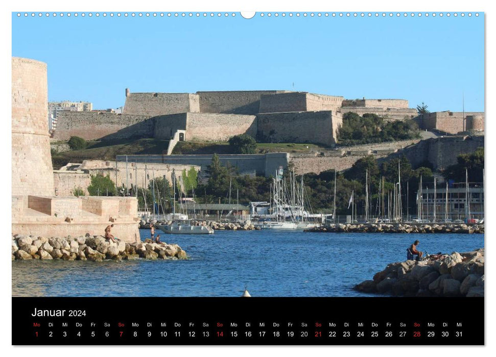 MARSEILLE - The port metropolis on the Côte d'Azur (CALVENDO wall calendar 2024) 