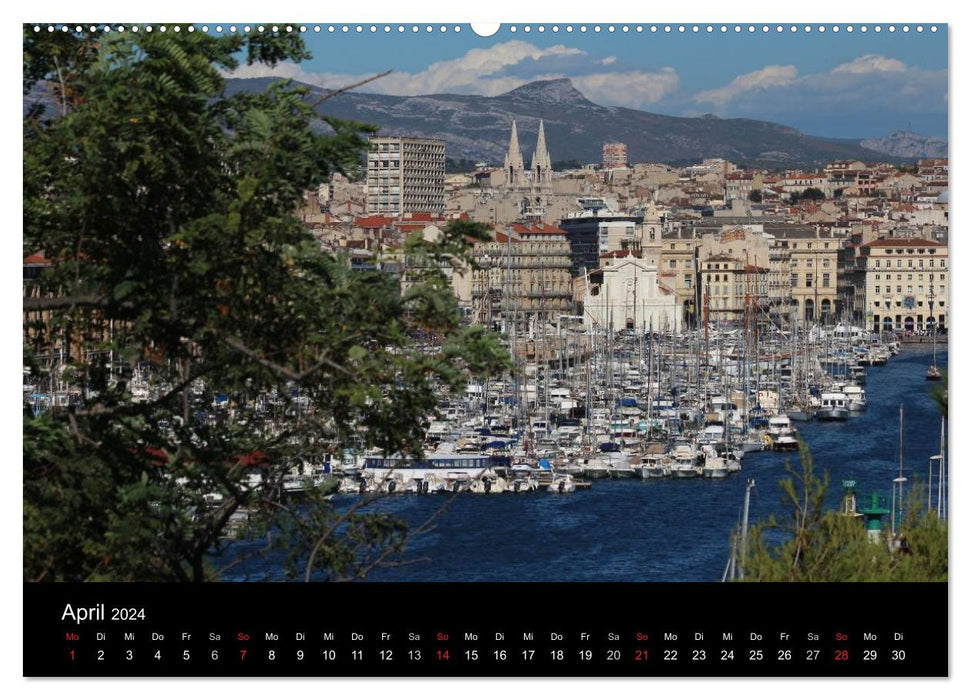 MARSEILLE - The port metropolis on the Côte d'Azur (CALVENDO wall calendar 2024) 