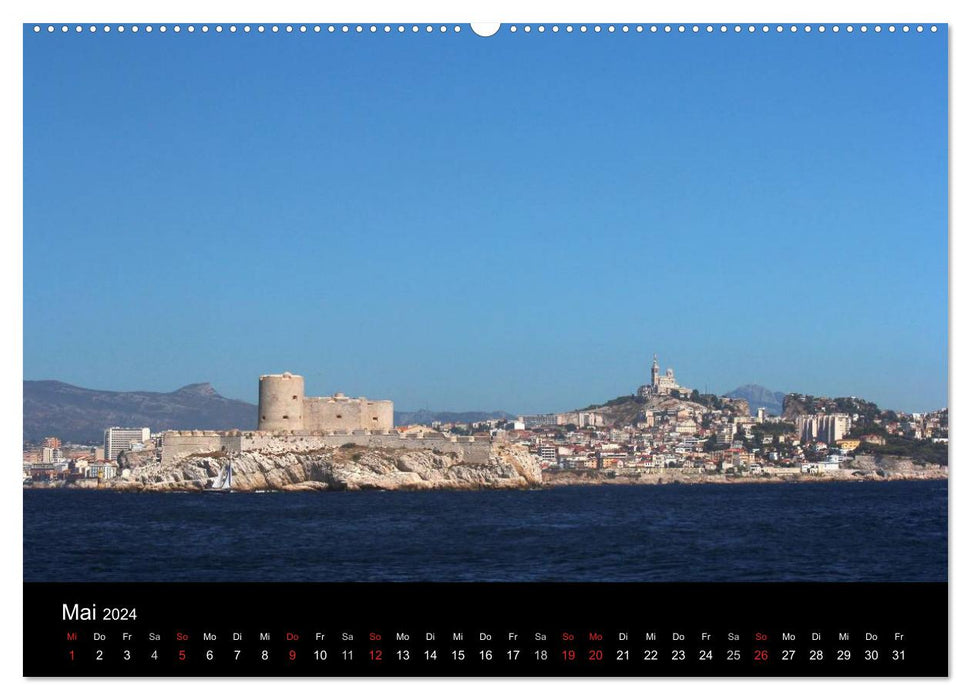 MARSEILLE - The port metropolis on the Côte d'Azur (CALVENDO wall calendar 2024) 