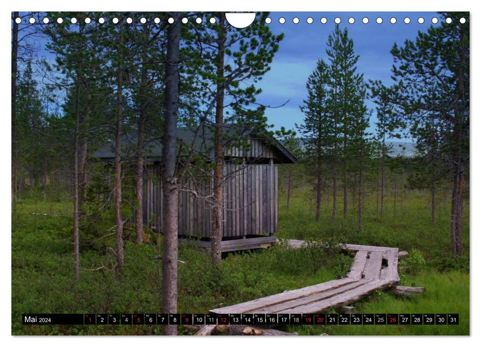 Wunderschönes Finnisch - Lappland (CALVENDO Wandkalender 2024)