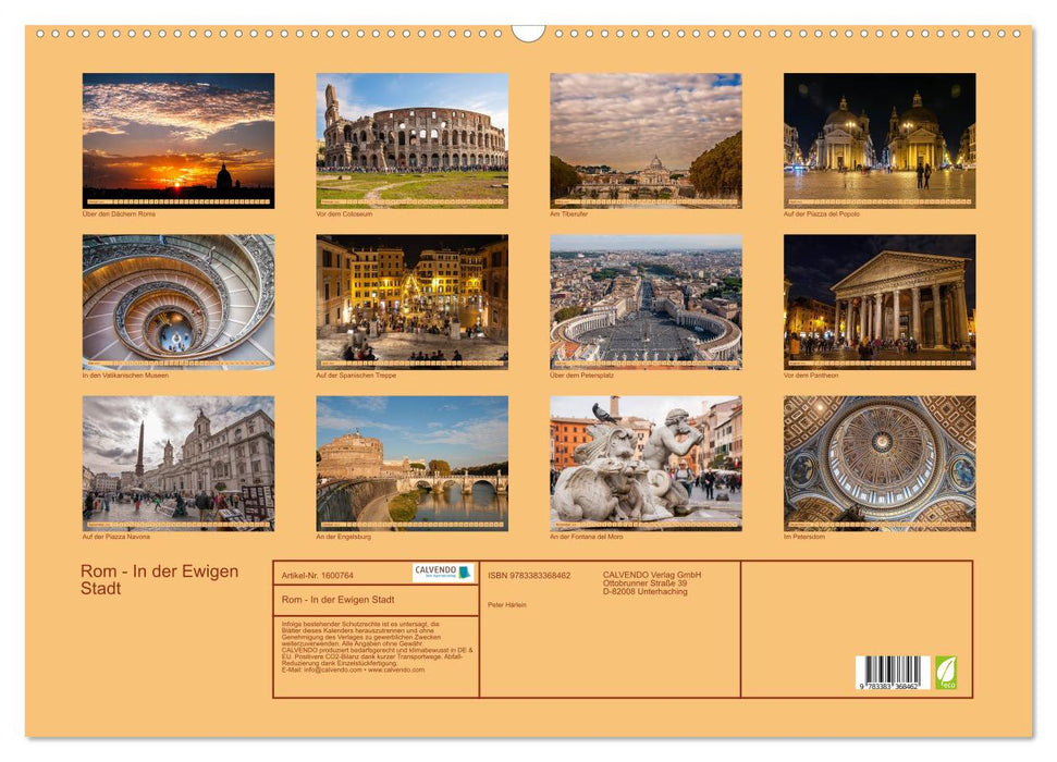 Rome - In the Eternal City (CALVENDO wall calendar 2024) 